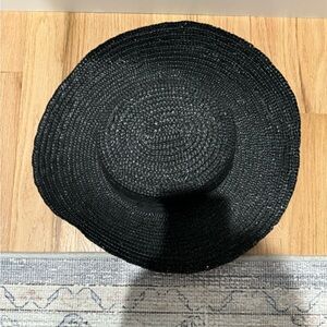 Black woven Hat